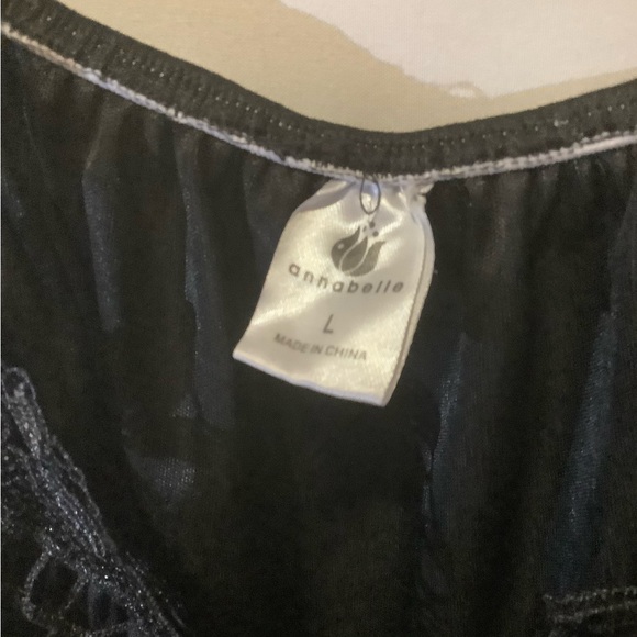 Annabelle rayon black nightgown Size L - Picture 2 of 4